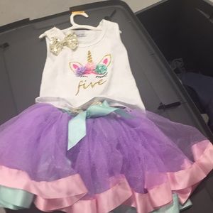 Tutu and tank top shirt